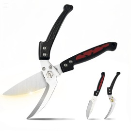 Heavy Duty Poultry Scissors-KitchenScissors for Food with Serrated Edge, DetachableSharp Shears for Cutting Meat, Chicken Bone andTurkey, Scissors All Purpose for Thanksgiving