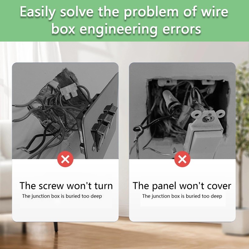 Light Switch Spacer 10mm White – 2 Pack Socket Spacer