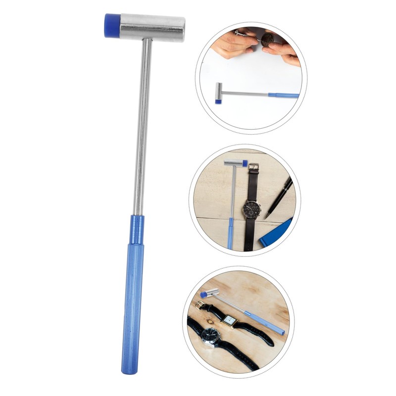 Baluue Precision Mini Mallet Tool Compact Metal Hammer for Watch