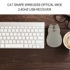 Cat Shape Wireless Mouse 2.4 GHz USB 1600 DPI Optical