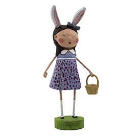 Lori Mitchell Elenor Easterly Polyresin Easter Bunny Ears - One Figurine 7.25 Inches - 13313 - Blue