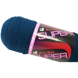 Estambre Kuku Super marca Tamm, madeja de 200 gramos (Media Noche)