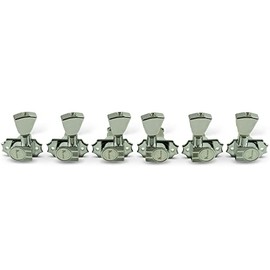 Kluson 3 Per Side Revolution Series G-Mount Tuning Machines Chrome With Plastic Keystone Button