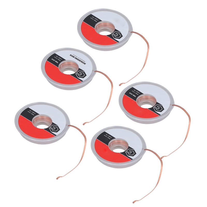5Pcs TGK‑1015 Solder Wick Oxidation Resistant Professional Desoldering Wick for