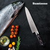 Japanese Chef Knife 9.5 inches, Professional Sushi Knife with Pakkawood