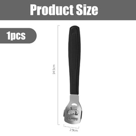 Hornhautentferner, Heilgewebeentferner Hühnerauge Fersenrasierer Fersenrasierer Pediküre Tote Haut Hornhautschaber Fußhautwerkzeug (Schwarz)