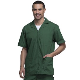 Cherokee Workwear Scrubs Men's Zip Front Jacket, Hunter, XX-Large