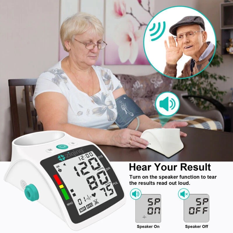 ZIQING Automatic Upper Arm Blood Pressure Monitor Digital Machine Meter