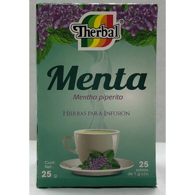 Therbal Peppermint Tea mentha piperita infusion herbs 25 Bags