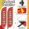 Fanfanwin 2 Pack Parking Feather Flag with 11 ft Pole