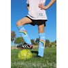 MadSportsStuff Neon Rainbow Clouds OTC Socks (Sky Blue, Medium)