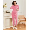 Ekouaer Womens Pajamas Long Sleeve Pjs Soft Jogger Sets Comfy