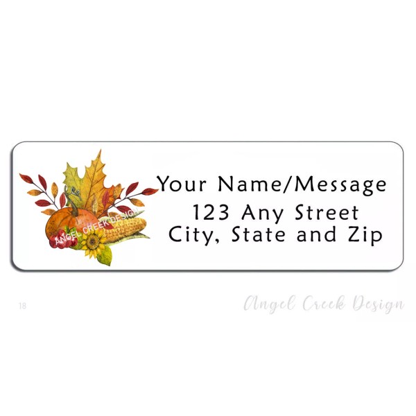 Unbranded 60 Personalized Return Address Labels 2/3" x 1 3/4"-