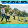 BOHEN Pop Up Soccer Goals for Kids-Foldable Portable Soccer Net