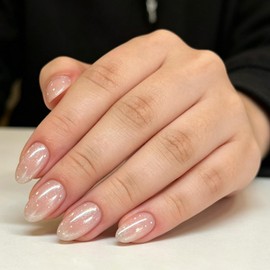 Woakess False Nail 1ml 24 Piezas U?as Postizas Cortas Largas