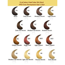 EcoColors Haircolor Neutral Blonde - 8B(2 oz color 2 oz developer)