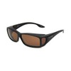 Dioptics Solar Shield Manchester Fits Over Sunglasses Polarized Rectangular, Black,