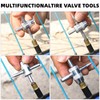 2 Pcs 4-Way Valve Core Tool Tire Valve Tools 4-in-1