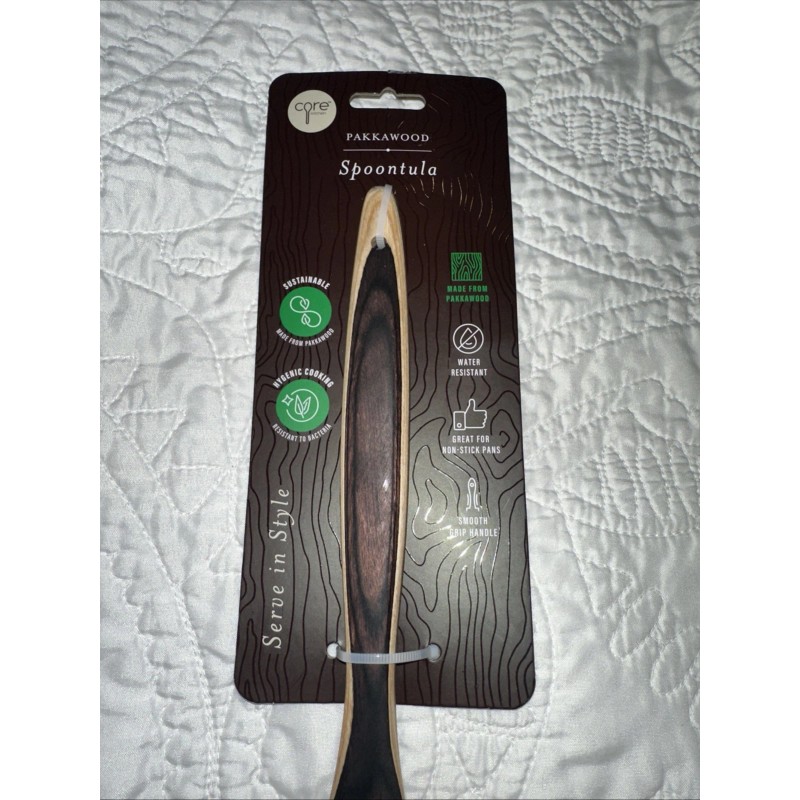 Core Kitchen NWT Core Kitchen Pakka Wood Spoontula Tan And