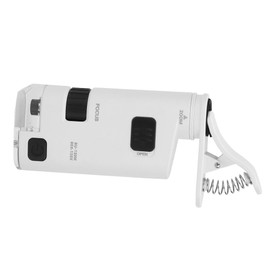 80-120X LED Cell Phone Microscope Mini Smart Phone Lens Magnifier Adjustable Zoom