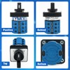 KEYMOO 20A Rotary Changeover Switch, 2-Way 3NO 3NC 660V 3