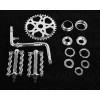 OG LOWRIDER HEART CHROME CRANK PACKAGE TWISTED PEDALS 20 CRUISE LOWRIDER BICYCLE