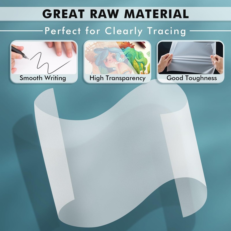 Koala 110 Sheets Tracing Paper 8.5x11 inch White Translucent Paper