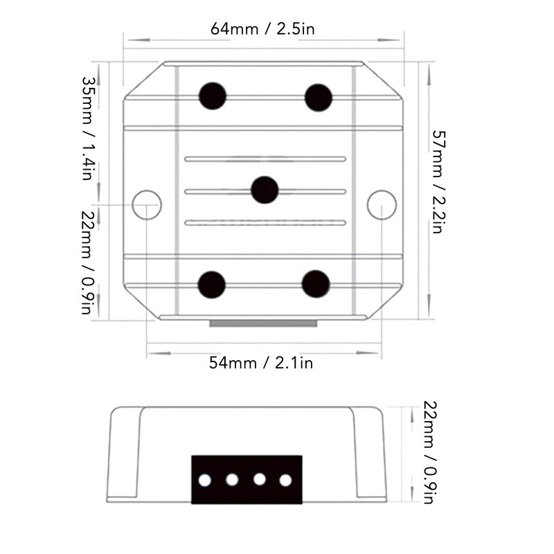 DC 12V Step Up to 24V 3A 72W Waterproof Power