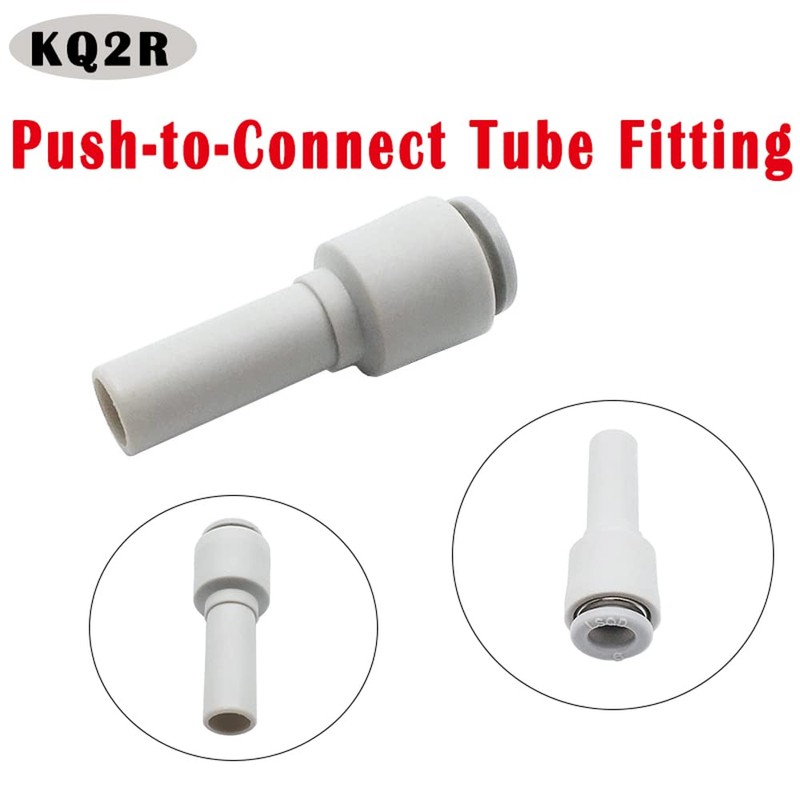 Push-Fit Stem Reducer, 6mm to 10mm Push-Fit Tube Connector, Passing