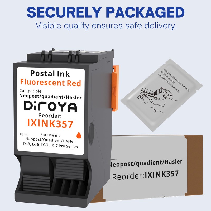 diroya IXINK357 Compatible Ink Cartridge for Quadient Neopost IX-3, IX-5,