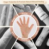 YIVCKOM Gel Finger Cots, Silicone Finger Protectors, Fingertip Bandages Band-aids