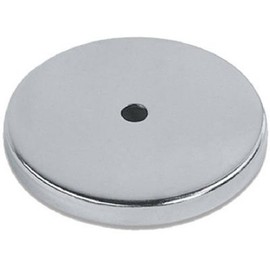Round Magnet with Chrome Trim 81 x 10 mm up to 43 kg Holding Force Round Magnet