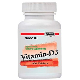 Landau Kosher Vitamin D3 5000 IU - 100 Tablets