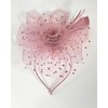 Bniksok Blush Pink Fascinator for Women Tea Party