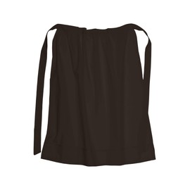 Battle-Merchant Long Medieval Cotton Apron for Medieval Viking LARP or Costume Women One Size, brown