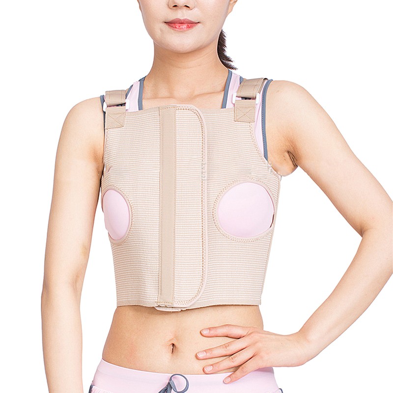 Chest Support Brace Widen Fixation Adhesive Adjustable Shoulder Strap Breathable