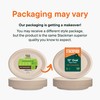 100% Compostable Oval Paper Plates [50-Pack] - {PFAS-Free} - {BPI