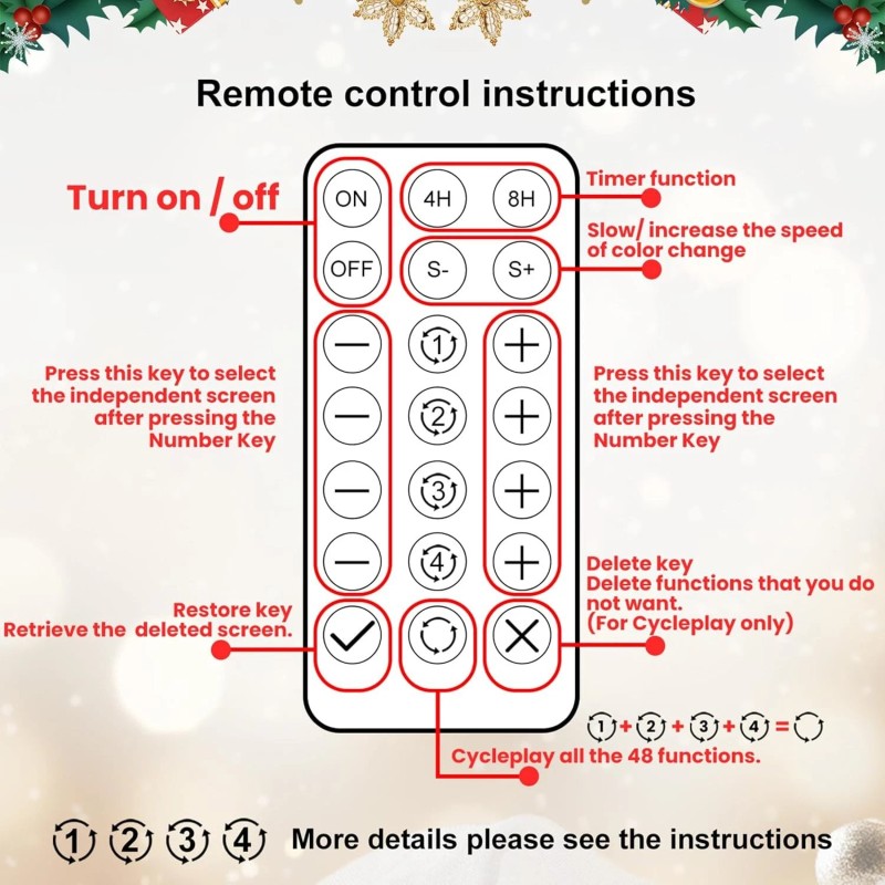 Makeatree 7 ft Prelit Smart Artificial Christmas Tree with 340