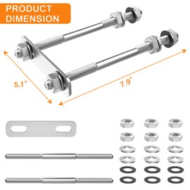 lcusepu Spare Tire Carrier, 120LBS Weight Capacity Boat Trailer Spare Tire Mount, Universal Upgrade Designed Trailer Spare Tire Holder, Fits 4 & 5 & 6 Lugs Wheels on The Various Bolt Patterns