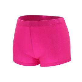 Aosva - Conjunto de leotardos de gimnasia 5 en 1 para niñas de una sola pieza con colores brillantes para bailar atlético, conjunto de leotardos cortos de 2 a 14 años, Rosa blanco, 11-12 Years(160CM)