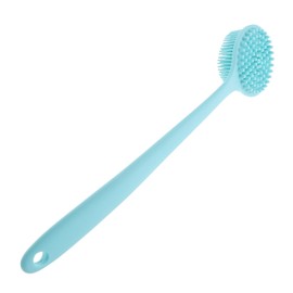 PACKOVE Silicone Shower Brush Long Handle Ergonomic Bath Brush for Exfoliation and Massage Suitable for All Skin Types Body Scrubber for Back and Lower Limbs