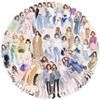 Transparent Fashion Lovely Girls Stickers 50Pcs Vinyl Cute Cartoon People