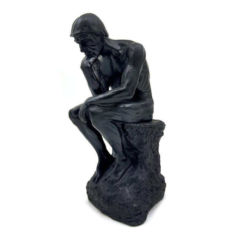 FUNSXBUG 10 Inch Resin The Thinker Statue Thinking Man Sculptures