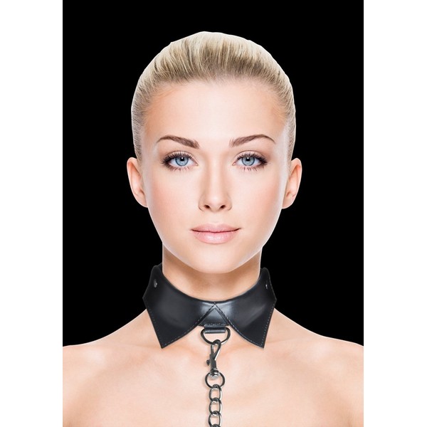 Exclusive Collar With Leash - Black