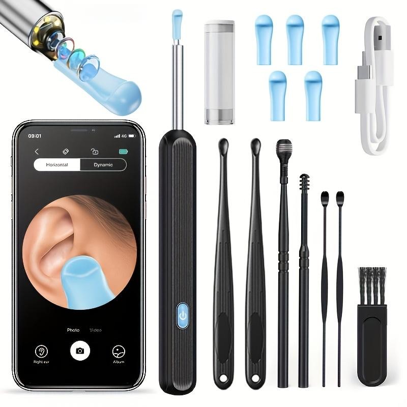 6-in-1 Wireless Earwax Removal Kit with Camera and Light, 6pcs