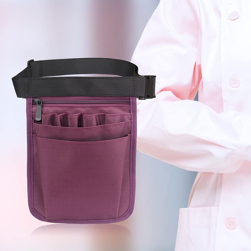 Harilla Nurse Bag and Adjustable Belt, Practical Multi-Pocket Fanny Pack