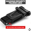 Revere Folding Bike Lock – Heavy-Duty Anti-Theft Hardened Steel, Rust-Proof,