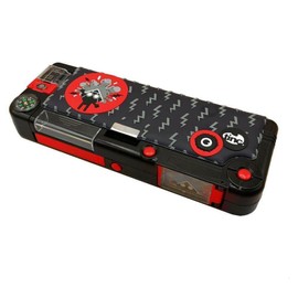 Tinc Kronk Character Pop Out Pencil Case Black | Pop Out Compartment with Push Button | Includes Pencil with Eraser Topper, Ballpoint Pen & 15cm Ruler | 3 Compartments | For School