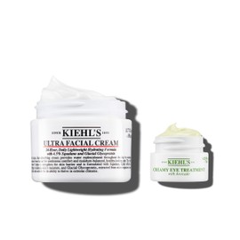 KIEHL'S Ultra Facial Cream, 50 ml + Free Creamy Eye Treatment with Avocado 7 ml, Nourishing, Lightweight Face Cream with Squalane and Glycoprotein for a Vital Complexion, 72 Hours Moisturising