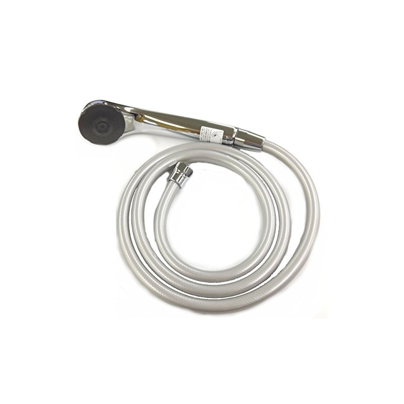 KVK ZS313SBL Water Saving e-Shower nf Showerhead (Plated), Metallic Hose,
